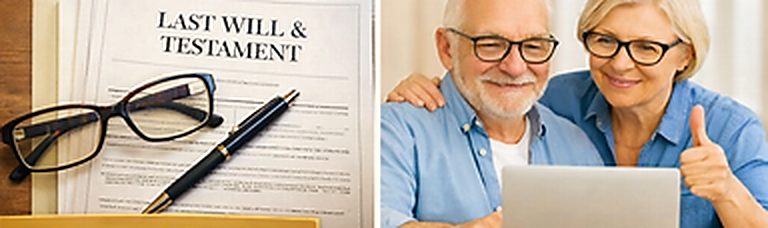 A last will and testament with reading glasses, ready for legacy planning
