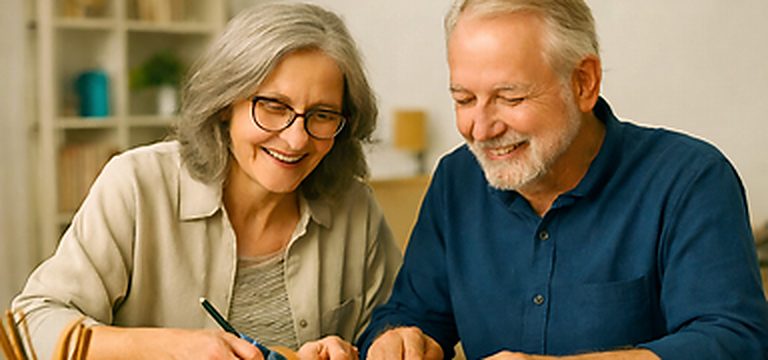 Older adults enjoying hobbies and time together