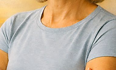 Smiling older woman living well and full of energy