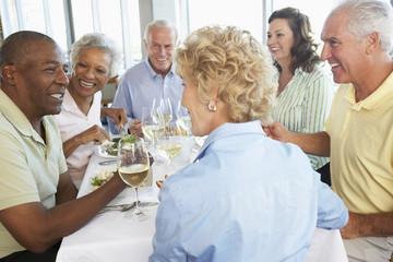 Friends enjoying hobbies and good company together
